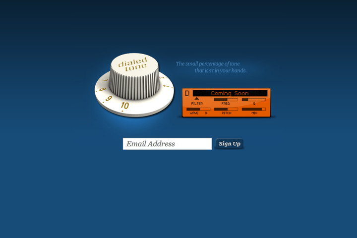 Dialed Tone website preview